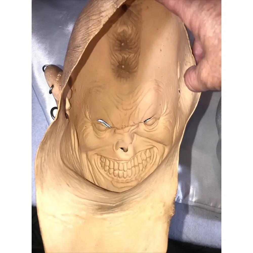 Mask Clown Scary Halloween Creepy Punk Mohawk Nose Spikes Earring Piercings
